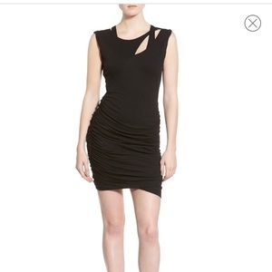 Pam & gel ruched body-con midi dress